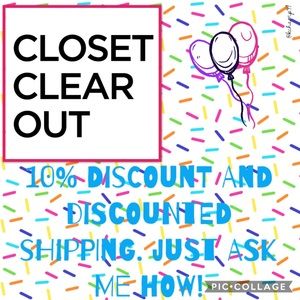 Closet clear out is TODAY🥳🎈